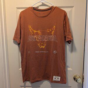 Under Armour Project Rock Men's Medium Iron Paradise Orange T-shirt